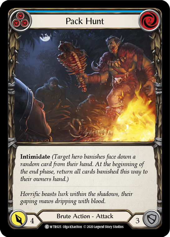 Pack Hunt (Blue) [U-WTR025] (Welcome to Rathe Unlimited)  Unlimited Rainbow Foil-2