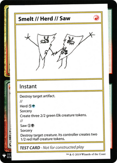 Smelt // Herd // Saw [Mystery Booster Playtest Cards]-1