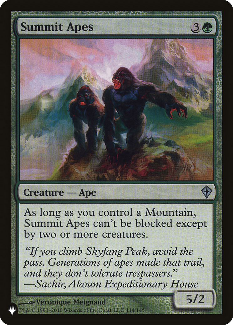 Summit Apes [The List]-1
