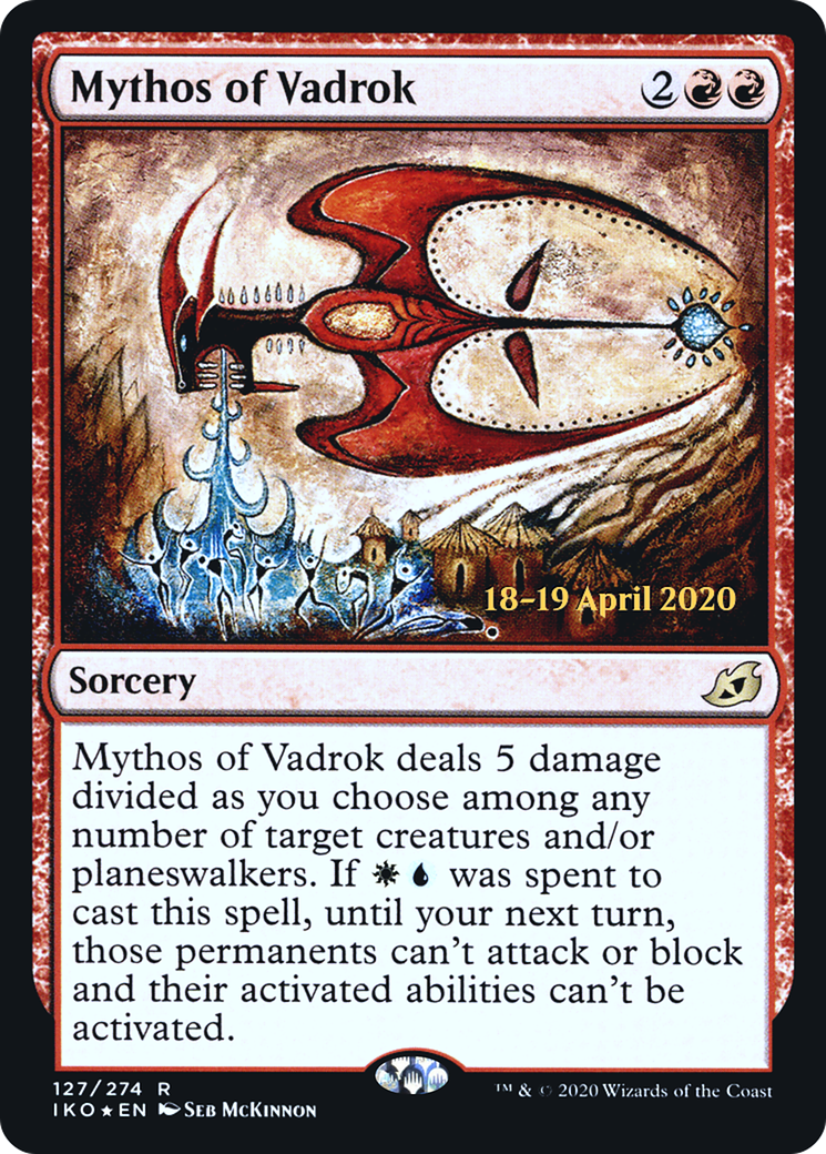 Mythos of Vadrok [Ikoria: Lair of Behemoths Prerelease Promos]-1