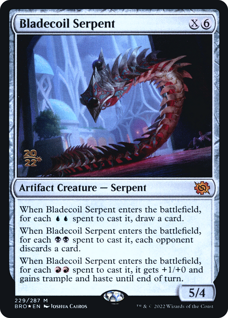 Bladecoil Serpent [The Brothers' War Prerelease Promos]-1