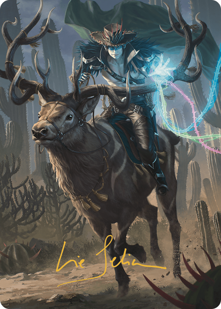 Oko, the Ringleader // Oko, the Ringleader (AOTJ-054) - Outlaws of Thunder Junction Art Series (Borderless)-3