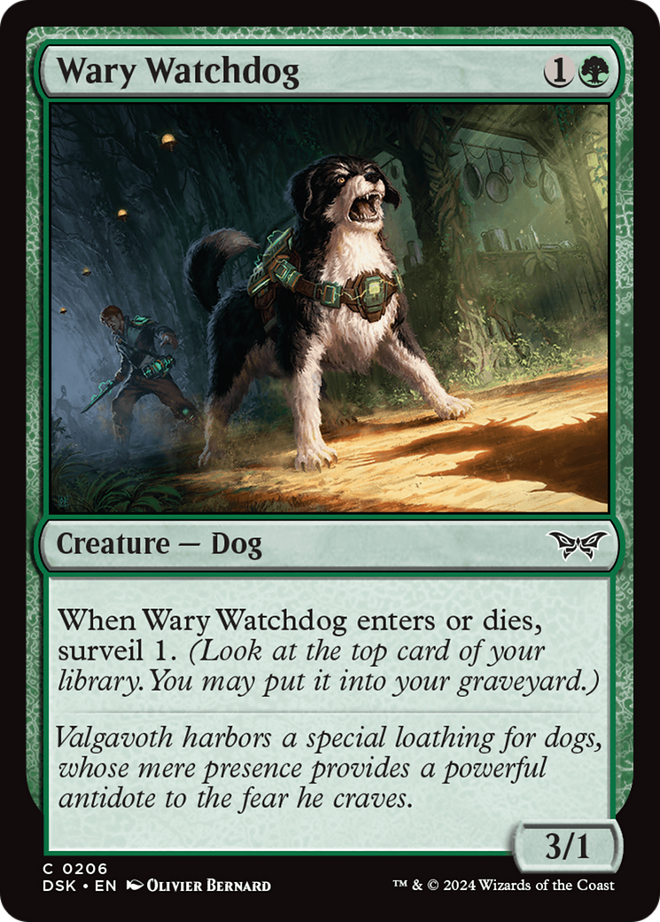 Wary Watchdog (DSK-206) - Duskmourn: House of Horror-1