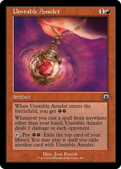 Unstable Amulet (Retro Frame) (MH3-421) - Modern Horizons 3 Foil-1