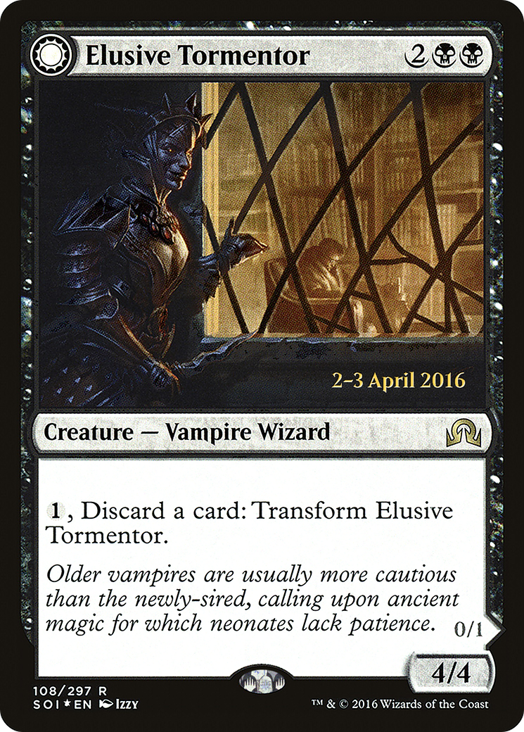 Elusive Tormentor // Insidious Mist [Shadows over Innistrad Prerelease Promos]-3