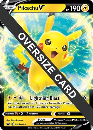 Pikachu V (SWSH198) (Jumbo Card) [Sword & Shield: Black Star Promos]-1