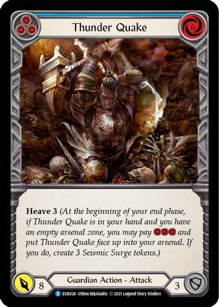 Thunder Quake (Blue) [EVR026] (Everfest)  1st Edition Rainbow Foil-3