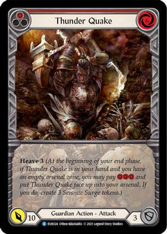 Thunder Quake (Red) [EVR024] (Everfest)  1st Edition Extended Art Rainbow Foil-3