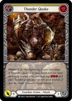 Thunder Quake (Yellow) [EVR025] (Everfest)  1st Edition Extended Art Rainbow Foil-3