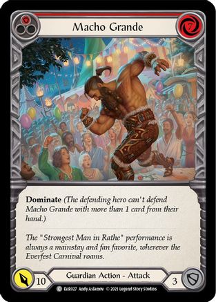 Macho Grande (Red) [EVR027] (Everfest)  1st Edition Rainbow Foil-3