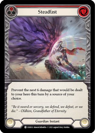 Steadfast (Red) [EVR033] (Everfest)  1st Edition Rainbow Foil-3