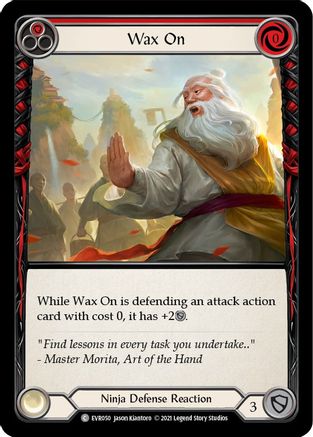 Wax On (Red) [EVR050] (Everfest)  1st Edition Rainbow Foil-3