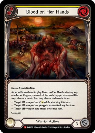 Blood on Her Hands [EVR055] (Everfest)  1st Edition Rainbow Foil-3