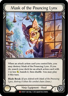 Mask of the Pouncing Lynx [EVR037] (Everfest)  1st Edition Cold Foil-3