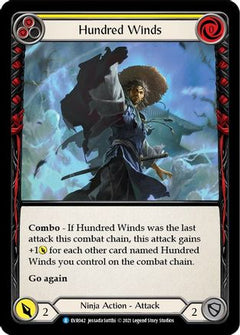 Hundred Winds (Yellow) [EVR042] (Everfest)  1st Edition Rainbow Foil-3