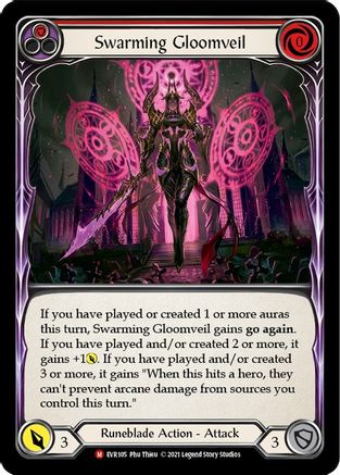 Swarming Gloomveil [EVR105] (Everfest)  1st Edition Rainbow Foil-3