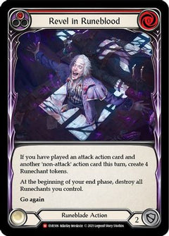 Revel in Runeblood [EVR106] (Everfest)  1st Edition Rainbow Foil-3