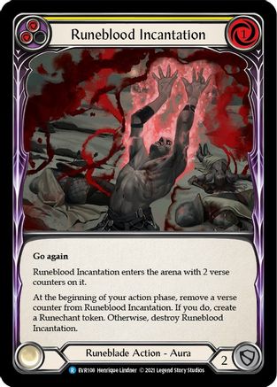 Runeblood Incantation (Yellow) [EVR108] (Everfest)  1st Edition Normal-3