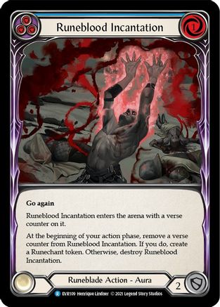 Runeblood Incantation (Blue) [EVR109] (Everfest)  1st Edition Normal-3