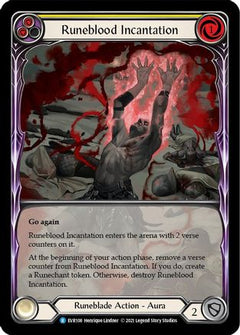 Runeblood Incantation (Yellow) [EVR108] (Everfest)  1st Edition Extended Art Rainbow Foil-3