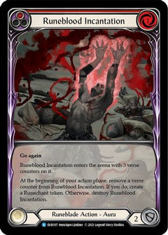 Runeblood Incantation (Red) [EVR107] (Everfest)  1st Edition Extended Art Rainbow Foil-3