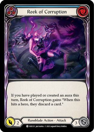 Reek of Corruption (Blue) [EVR115] (Everfest)  1st Edition Normal-3