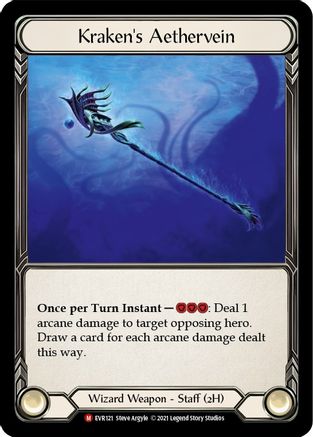 Kraken's Aethervein [EVR121] (Everfest)  1st Edition Cold Foil-3