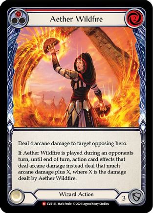Aether Wildfire [EVR123] (Everfest)  1st Edition Normal-3