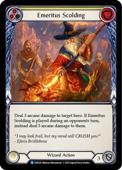 Emeritus Scolding (Yellow) [EVR126] (Everfest)  1st Edition Normal-3