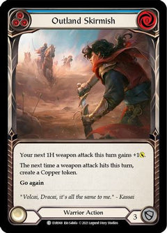 Outland Skirmish (Blue) [EVR068] (Everfest)  1st Edition Rainbow Foil-3