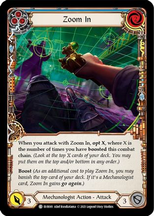 Zoom In (Blue) [EVR081] (Everfest)  1st Edition Rainbow Foil-3