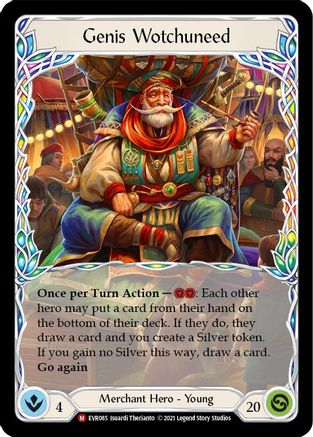 Genis Wotchuneed [EVR085] (Everfest)  1st Edition Rainbow Foil-3