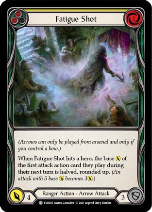 Fatigue Shot (Yellow) [EVR095] (Everfest)  1st Edition Rainbow Foil-3