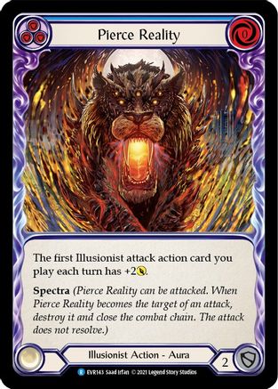 Pierce Reality (Blue) [EVR143] (Everfest)  1st Edition Rainbow Foil-3