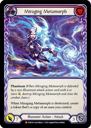 Miraging Metamorph [EVR139] (Everfest)  1st Edition Rainbow Foil-3