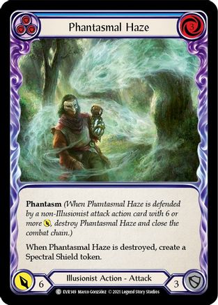 Phantasmal Haze (Blue) [EVR149] (Everfest)  1st Edition Rainbow Foil-3