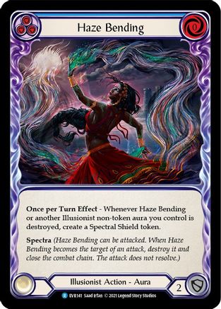 Haze Bending (Blue) [EVR141] (Everfest)  1st Edition Rainbow Foil-3