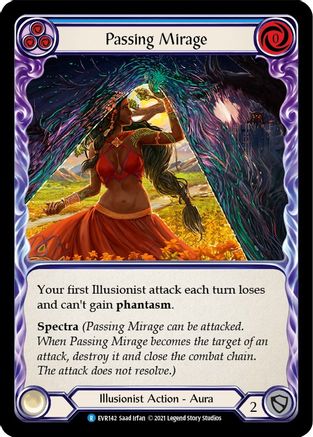 Passing Mirage (Blue) [EVR142] (Everfest)  1st Edition Rainbow Foil-3