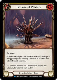 Talisman of Warfare [EVR193] (Everfest)  1st Edition Cold Foil-3
