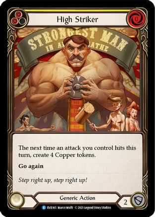 High Striker (Yellow) [EVR165] (Everfest)  1st Edition Rainbow Foil-3