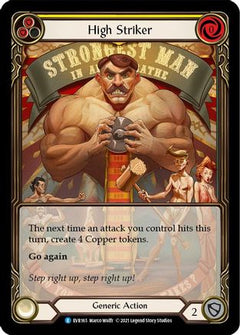 High Striker (Yellow) [EVR165] (Everfest)  1st Edition Extended Art Rainbow Foil-3
