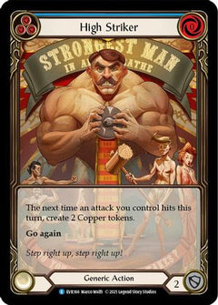 High Striker (Blue) [EVR166] (Everfest)  1st Edition Extended Art Rainbow Foil-3