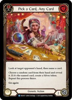 Pick a Card, Any Card (Red) [EVR167] (Everfest)  1st Edition Rainbow Foil-3