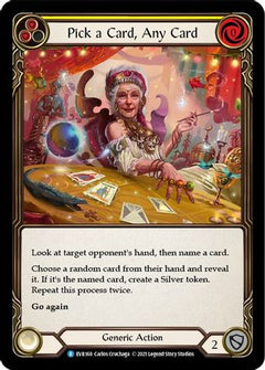 Pick a Card, Any Card (Yellow) [EVR168] (Everfest)  1st Edition Rainbow Foil-3