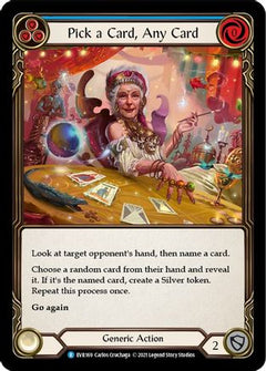 Pick a Card, Any Card (Blue) [EVR169] (Everfest)  1st Edition Rainbow Foil-3
