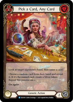 Pick a Card, Any Card (Blue) [EVR169] (Everfest)  1st Edition Extended Art Rainbow Foil-3