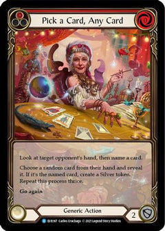 Pick a Card, Any Card (Red) [EVR167] (Everfest)  1st Edition Extended Art Rainbow Foil-3