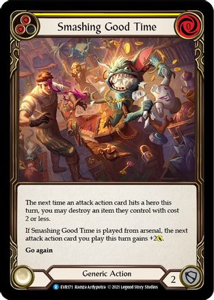 Smashing Good Time (Yellow) [EVR171] (Everfest)  1st Edition Rainbow Foil-3