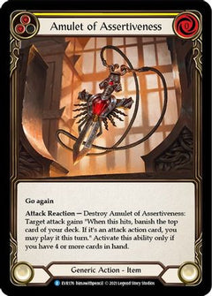 Amulet of Assertiveness [EVR176] (Everfest)  1st Edition Cold Foil-3