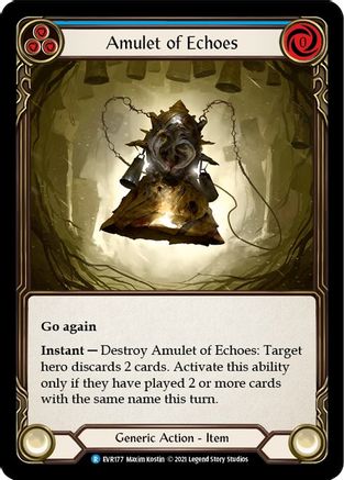 Amulet of Echoes [EVR177] (Everfest)  1st Edition Normal-3